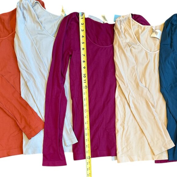 5 NEW Nikibiki Soft Long Sleeve Scoop Neck Tops - Picture 8 of 9